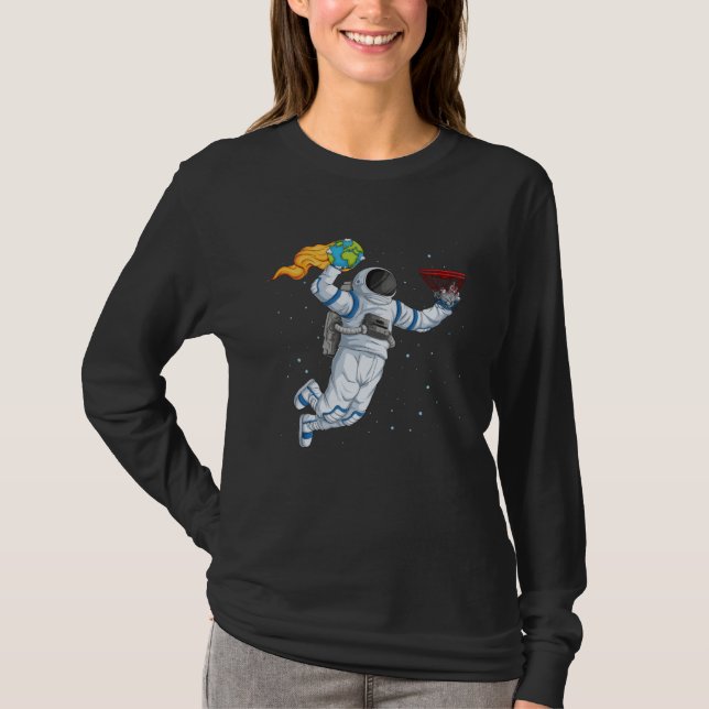Camiseta Astronaut Basketball Player Play Basketball In Spa (Anverso)