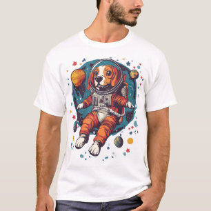 Camiseta Astronaut Beagle � Perro Explorador Espacial