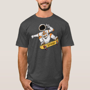 Camiseta Astronaut Bitcoin Skater Stock Market Trader T-Shi