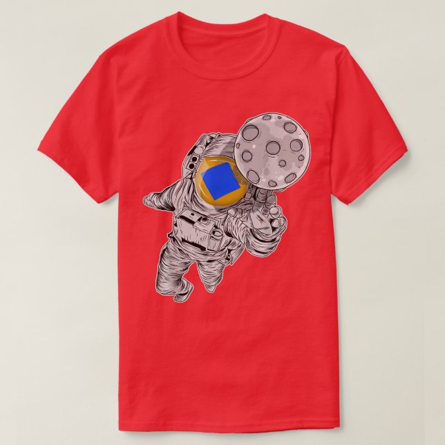 Camiseta Astronaut Blockchain Crypto WAVES  (Diseño del anverso)