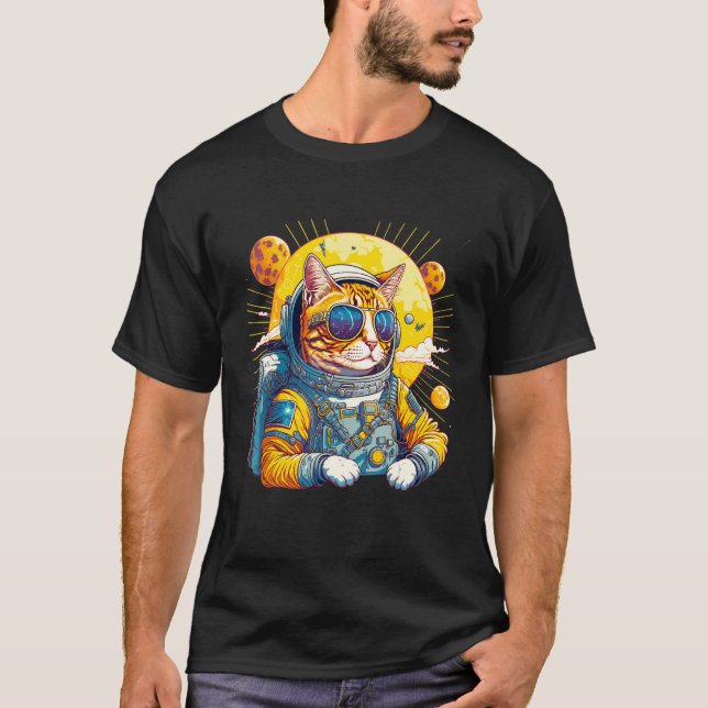 Camiseta Astronaut Cat Space Cat Spaceman (Anverso)