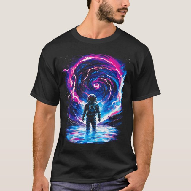 Camiseta Astronaut Cosmic Outer Space Galaxy Science  (Anverso)