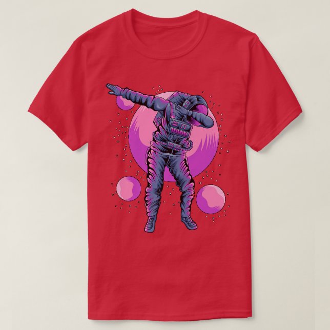 Camiseta Astronaut Dabbing In Outer space  (Diseño del anverso)