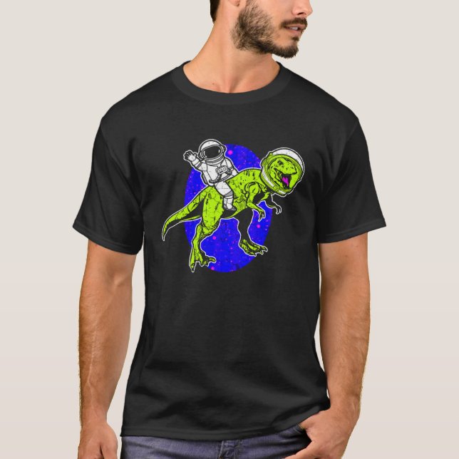 Camiseta Astronaut Dinosaur Science Fiction Space Travel (Anverso)