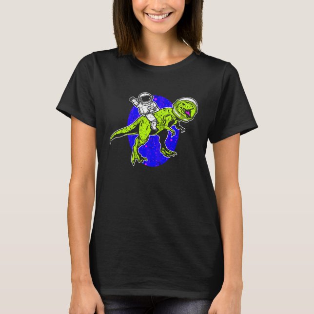 Camiseta Astronaut Dinosaur Science Fiction Space Travel (Anverso)