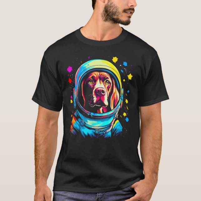 Camiseta Astronaut Dog German Shorthaired Pointer (Anverso)