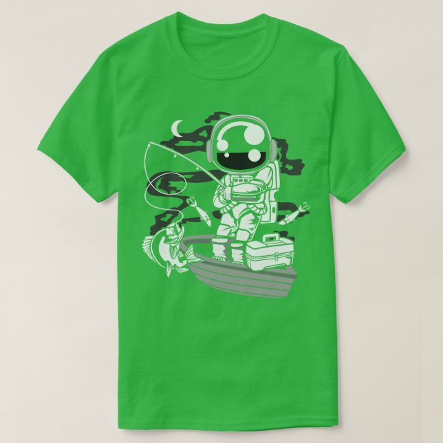 CAMISETA ASTRONAUT FISHERMAN (Diseño del anverso)