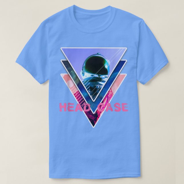 Camiseta Astronaut Headcase - Aesthetic Vaporwave Space Art (Diseño del anverso)