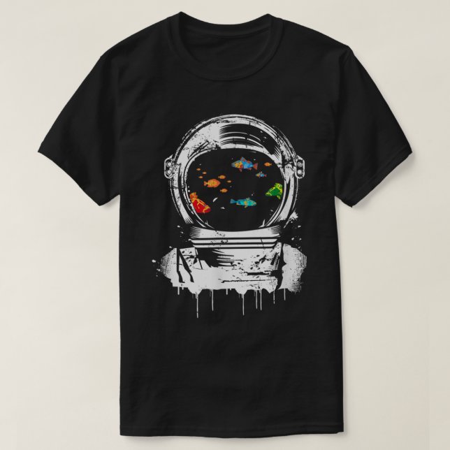 Camiseta Astronaut Helmet Ocean Surreal Design (Diseño del anverso)