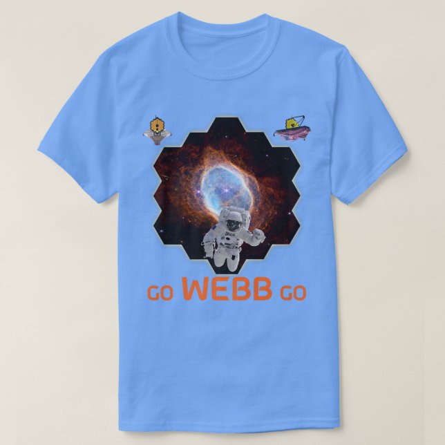 Camiseta Astronaut in Southern Ring Nebula Webb Space Teles (Diseño del anverso)