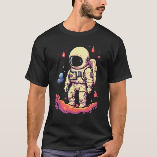 Camiseta Astronaut  Lo fi Space Graphic (Anverso)