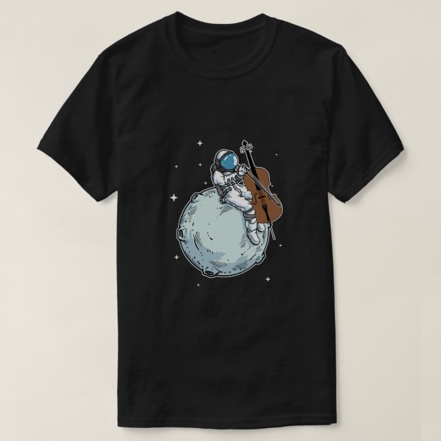 Camiseta Astronaut Playing Cello Music Cello Lover Gift (Diseño del anverso)