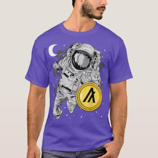 Camiseta Astronaut Reaching Algorand ALGO Coin To The Moon 