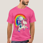 Camiseta Astronaut Riding Unicorn Galay Rainbow Space<br><div class="desc">Astronaut Riding Unicorn Galay Rainbow Space  .</div>