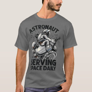 Camiseta Astronaut Serving Space Daily - Funny - Planets - 
