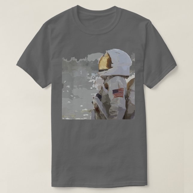 Camiseta Astronaut Setting Sights High  (Diseño del anverso)