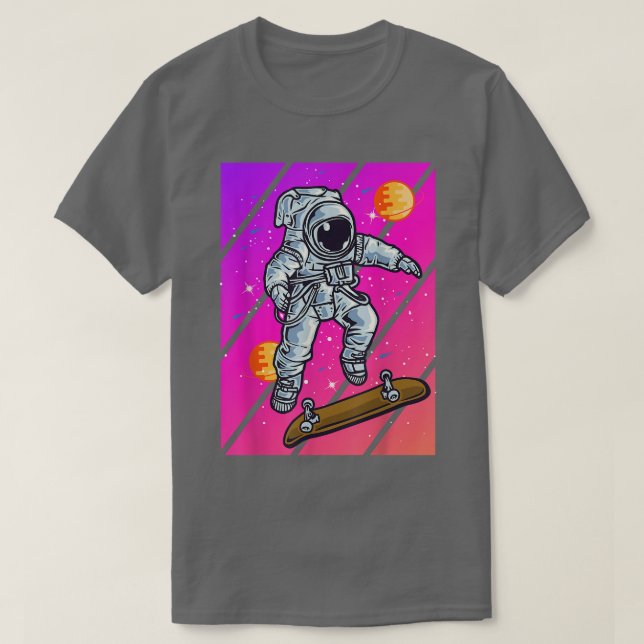 Camiseta Astronaut Skateboard  (Diseño del anverso)