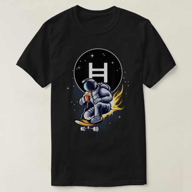 Camiseta Astronaut Skater | Space Coffee Adventure (Diseño del anverso)