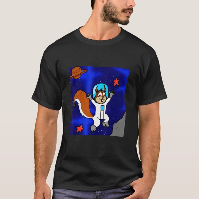 Camiseta Astronaut Squirrel in Space (Anverso)