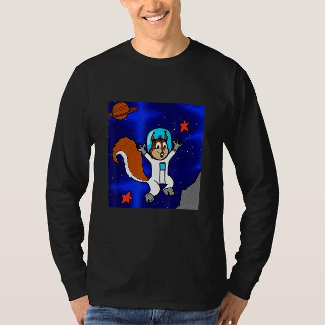 Camiseta Astronaut Squirrel in Space (Anverso)