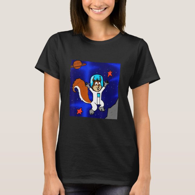 Camiseta Astronaut Squirrel in Space (Anverso)