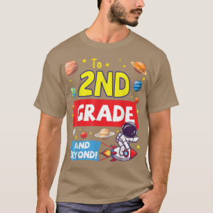 Camiseta Astronaut Student Happy Back School To 2nd Grade A