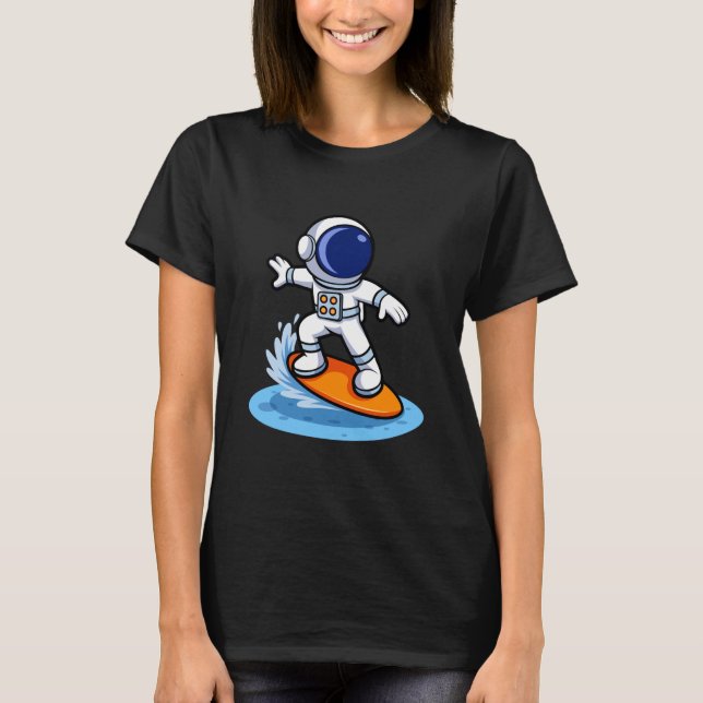 Camiseta Astronaut Surfing Adventure (Anverso)