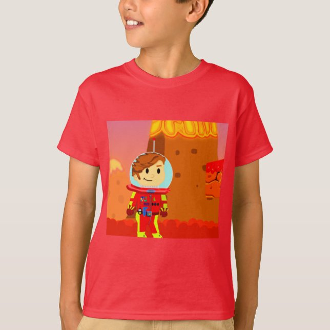 Camiseta astronaut t-shirt fire (Anverso)