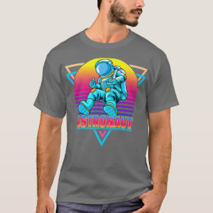 Camiseta Astronaut Vaporwave Retro Aesthetic 90s
