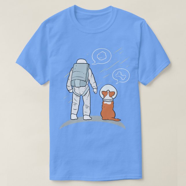Camiseta Astronaut With Dog  (Diseño del anverso)