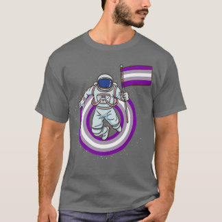 Camiseta Astronaut With Grayseual Pride Flag 
