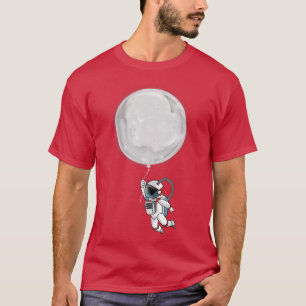 Camiseta Astronaut With Moon Balloon 
