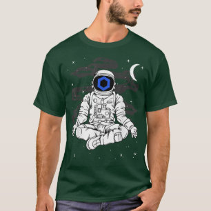 Camiseta Astronaut Yoga Chainlink LINK Coin To The Moon Cry