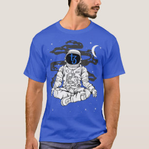 Camiseta Astronaut Yoga Tezos XTZ Coin To The Moon Crypto T
