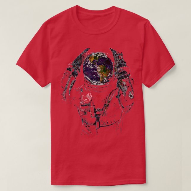 Camiseta astronauta (Diseño del anverso)