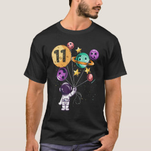 Camiseta Astronauta 11º cumpleaños Chicas de niños espacio