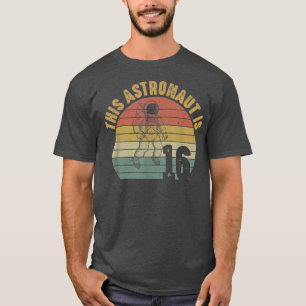 Camiseta Astronauta 16º cumpleaños Galay Space de 16 años P