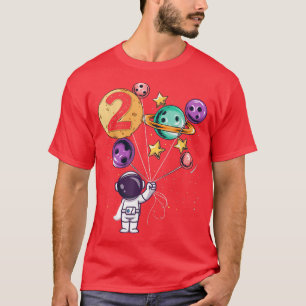 Camiseta Astronauta 2º cumpleaños niños Chicas amante del e