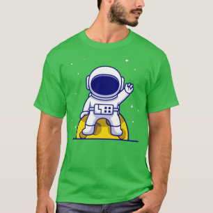Camiseta Astronauta Aburrido Sentado Sobre La Luna Y El Coc