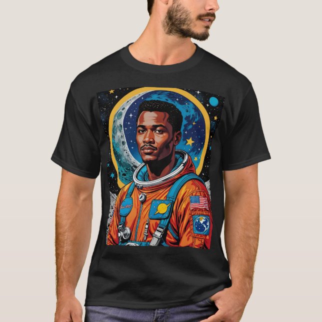 Camiseta Astronauta afrofuturista Hero Art Tee (Anverso)