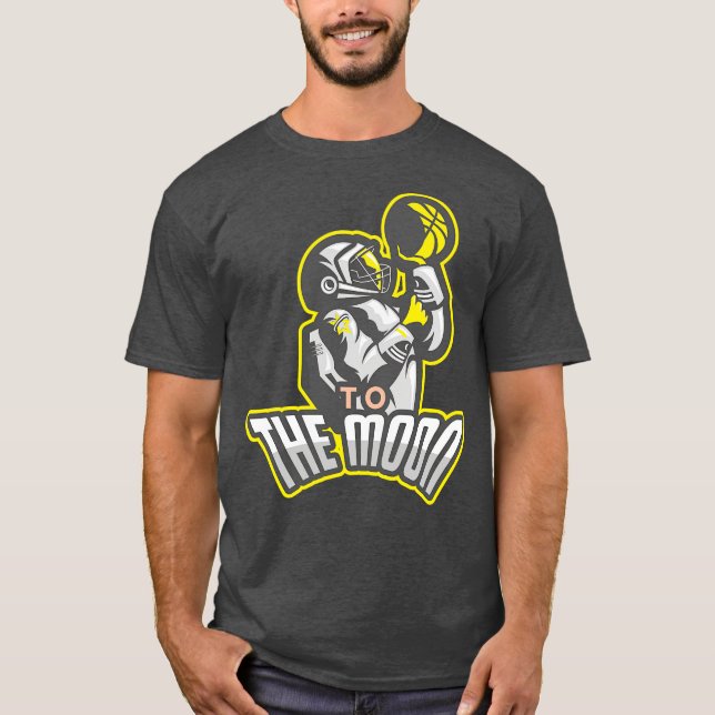 Camiseta Astronauta al baloncesto lunar (Anverso)