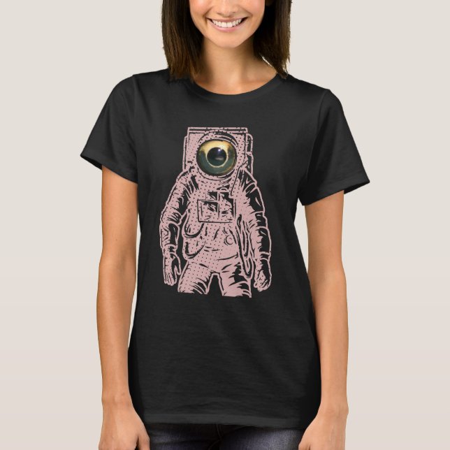 Camiseta Astronauta Alien Eyes 2 0 (Anverso)