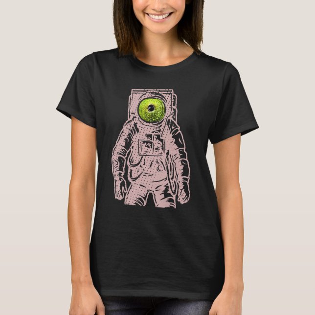 Camiseta Astronauta Alien Eyes 4 0 (Anverso)
