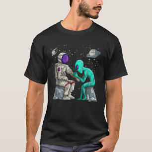 Camiseta Astronauta Alien Inking Tattoo Vintage Grunge Tatt
