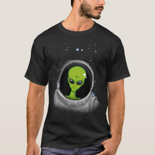 Camiseta Astronauta alienígena Alien Ufo Astronauta Conspir