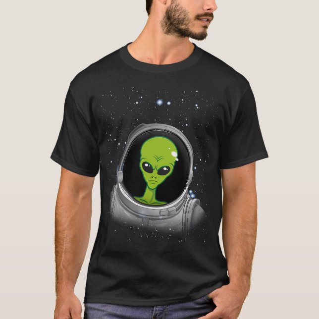 Camiseta Astronauta alienígena Alien Ufo Astronauta Conspir (Anverso)