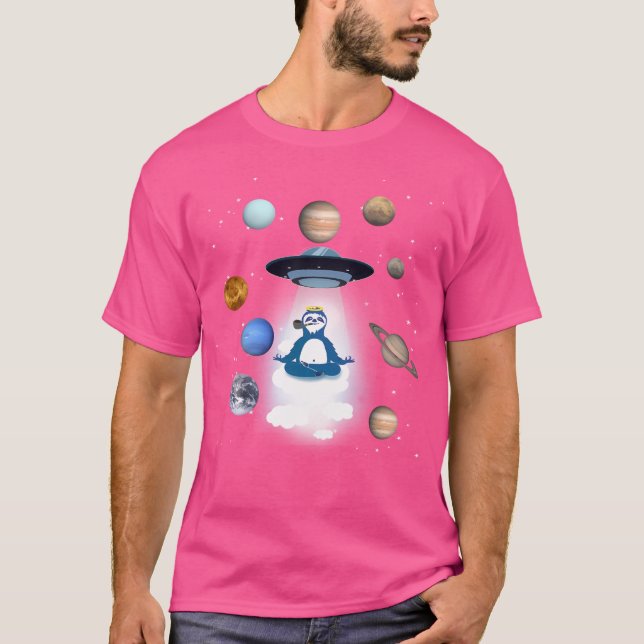 Camiseta Astronauta alienígena de Space Sloth Ufo (Anverso)