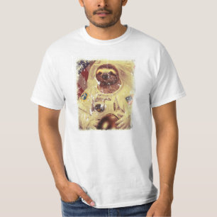 Camiseta Astronauta apenado de la pereza del estilo