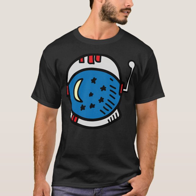 Camiseta Astronauta Arte Casco (Anverso)