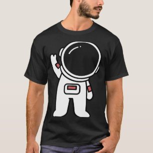 Camiseta Astronauta artística en espacio traje espacial art